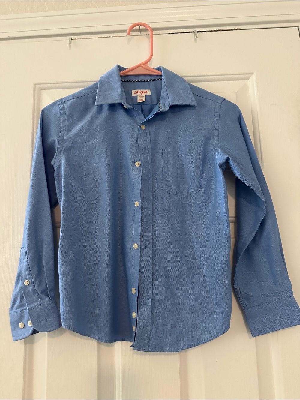 Cat & Jack Light Blue Long-Sleeve Button-Up Dress Shirt for Men